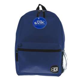 16" Basic Backpack, Navy Blue