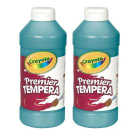 Premier Tempera Paint, 16 oz, Turquoise, Pack of 2