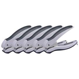 EZ Squeeze 1-Hole Punch, Gray, Pack of 5