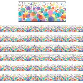 Bubbles Straight Borders, 36 Feet Per Pack, 6 Packs
