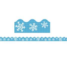 Snowflakes and Argyle Scalloped Border, 39 Feet