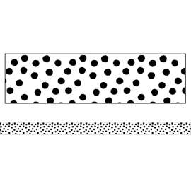 Stars Painted Dots Straight Border, 36 Feet