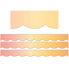 Simply Safari Safari Sunset Scalloped Border, 39 Feet Per Pack, 3 Packs