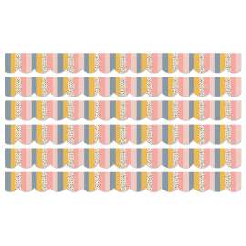 We Belong Stripes Scalloped Borders Per Pack, 39 Feet Per Pack, 6 Packs