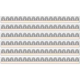 Creatively Inspired Rainbows Straight Borders, 36 Feet Per Pack, 6 Packs