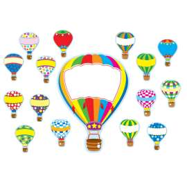 Hot Air Balloons Bulletin Board Set, 38 Pieces