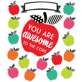 Black, White & Stylish Brights You Are Awesome to the Core Bulletin Board Set
