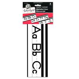 Simply Safari Alphabet Line: Manuscript Bulletin Board Set
