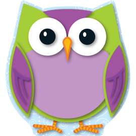 Colorful Owl Mini Cut-Outs, Pack of 36