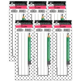 Black, White & Stylish Brights Nameplates, 36 Per Pack, 6 Packs