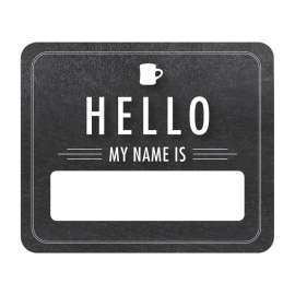 Industrial Cafe Chalkboard Hello Name Tags, Pack of 40