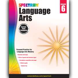 Language Arts Workbook, Grade 6, Paperback