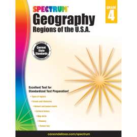 Spectrum® Geography: Regions of the U.S.A., Grade 4