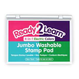 Jumbo Washable Stamp Pad - 4-in-1 Electric Colors