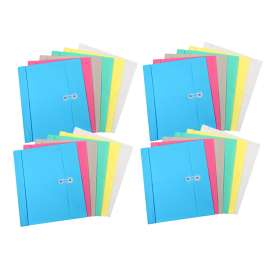 Reusable Poly Envelope with String Closure, Side Load, Assorted, Pack of 24