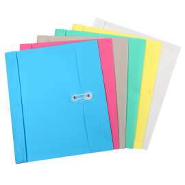 Reusable Poly Envelope with String Closure, Side Load, Assorted,1 Each