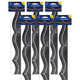 Chalk It Up! Dotted Swirl Border, 35 Feet Per Pack, 6 Packs