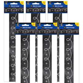 Chalk It Up! Dots & Loops Border, 35 Feet Per Pack, 6 Packs