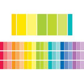 Rainbow Paint Chip EZ Border, 48 Feet Per Pack, 3 Packs