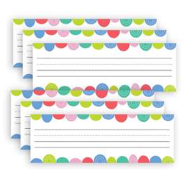 Rainbow Drops Name Plates, 9-1/2" x 3-1/4", 36 Per Pack, 6 Packs