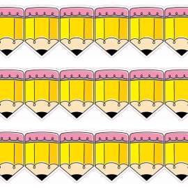 Doodle Pencils EZ Border, 48 Feet Per Pack, 3 Packs