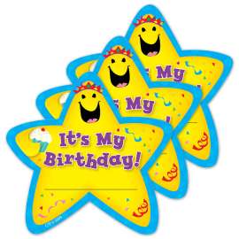 Its My Birthday! Star Badges, 36 Per Pack, 3 Packs