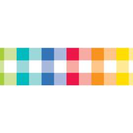Core Decor Rainbow Buffalo Check EZ Border, 48 Feet