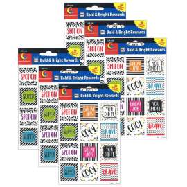 Bold & Bright Rewards Stickers, 60 Per Pack, 6 Packs