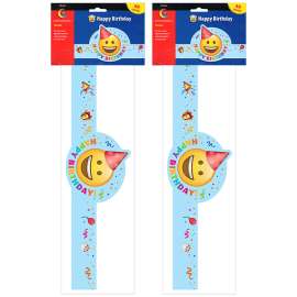 Emoji Fun Happy Birthday Crown, 30 Per Pack, 2 Packs