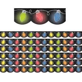 Holiday Lights in Chalk Border, 35 Feet Per Pack, 6 Packs