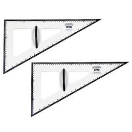 Dry Erase Magnetic Triangle - 30/60/90 Degrees, Pack of 2