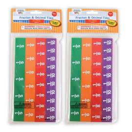 Fraction/Decimal Tiles - 51 Per Set - 2 Sets