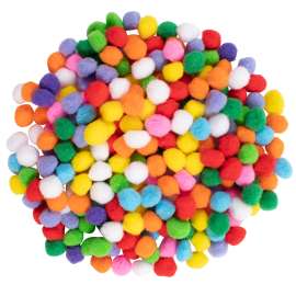 Pom Poms - Set of 240 - Assorted Colors