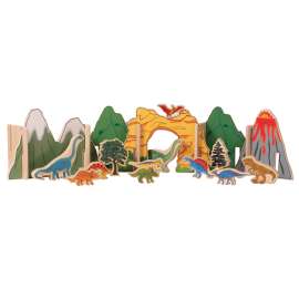 Happy Architect Wooden Blocks - Dinosaurs - Set of 22 - Ages 2+