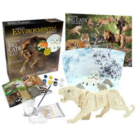Extreme Big Cats of the World - For Ages 6+ - Create and Customize Models and Dioramas - Study the Most Extreme Animals