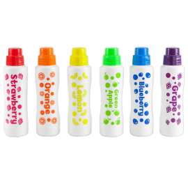 Scented Juicy Fruit Dot Markers, Pack of 6