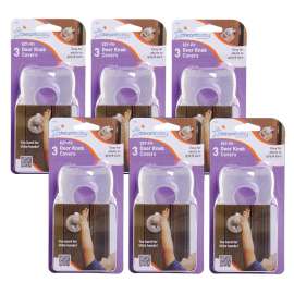 Door Knob Covers, 3 Per Pack, 6 Packs