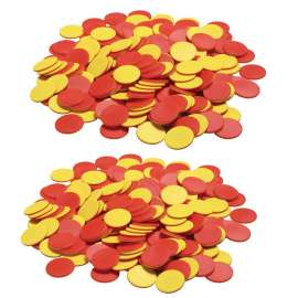Two Color Counters, 200 Pieces Per Pack, 2 Packs