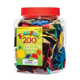 Foam Fun! Pattern Block Magnets, Pack of 200