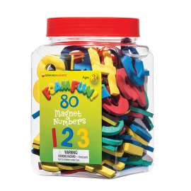 Foam Fun! Number Magnets, 80 Per Pack