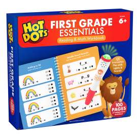 Hot Dots® First Grade Essentials Reading & Math Workbook