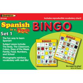 Spanish in a FlashВ™ Bingo, Set 1