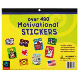 Jumbo Motivational Sticker Book, 480 Stickers