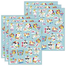 Fruit Zebras Fruit Punch Scented Stickers, 80 Per Pack, 6 Packs