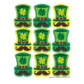 St. Pat's Hats Giant Stickers, Pack of 36