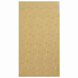 Presto-Stick Foil Star Stickers, 1/2", Gold, Pack of 250