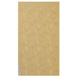 Presto-Stick Foil Star Stickers, 3/4", Gold, Pack of 175