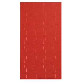 Presto-Stick Foil Star Stickers, 1/2", Red, Pack of 250