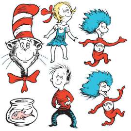 Cat in The HatLarge Characters 2-Sided Deco Kit
