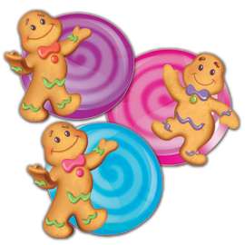 Candy Land Assorted Paper Cut Outs, Pack of 36